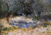 Pierre-Auguste Renoir Detail of Cliff Sweden oil painting artist